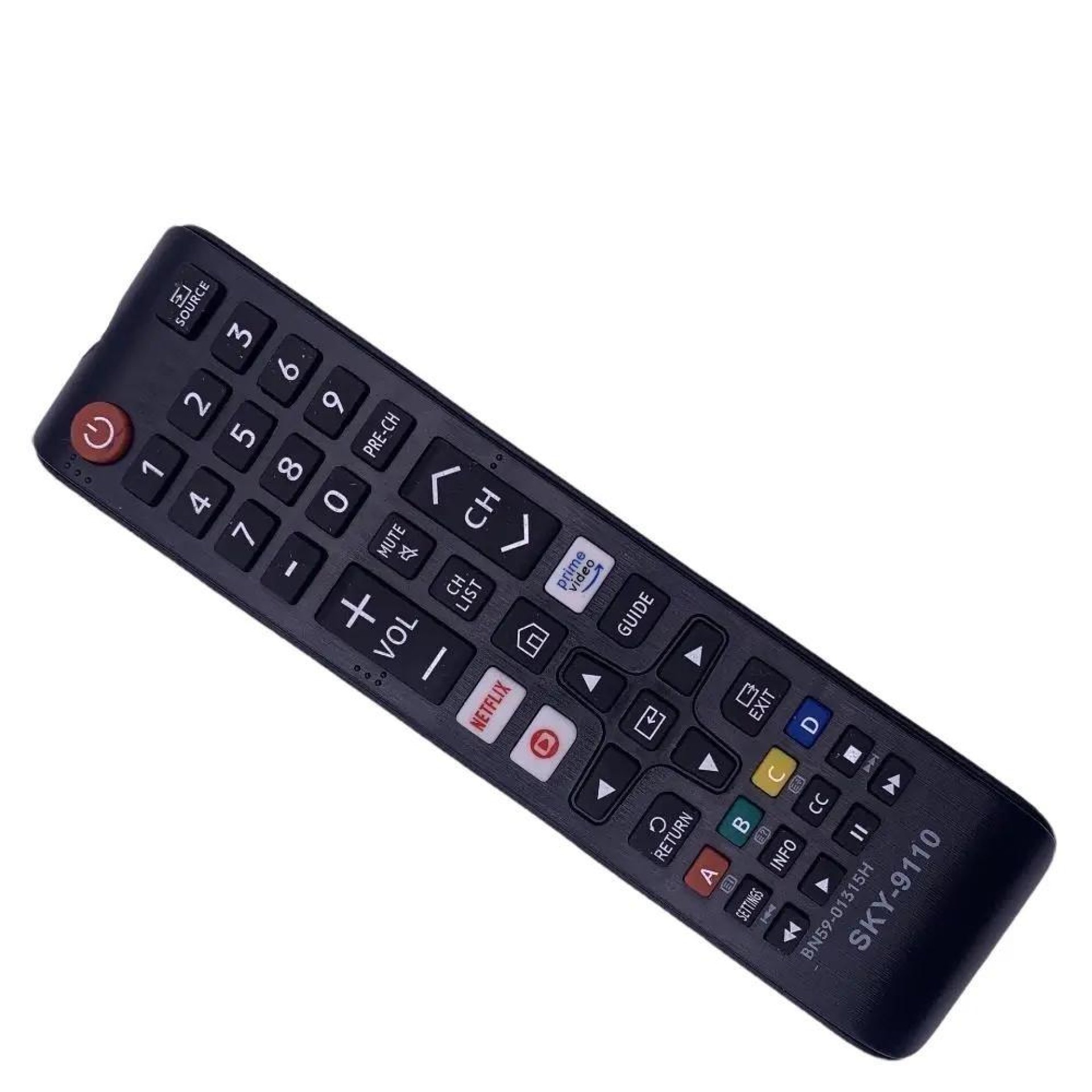 Controle Remoto Tv Samsung GloboPlay Netflix Amazon Prime Video Smart Led 9110