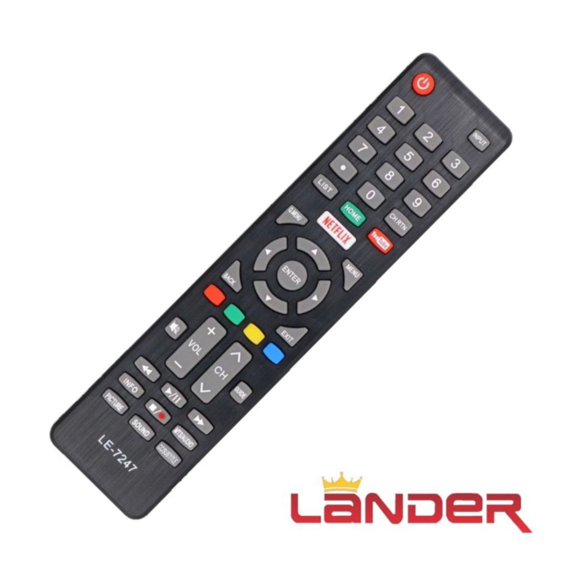 Lander Controle Remoto TV LE-7247 compatível com Cobia modelo 7247 para fácil controle de sua TV