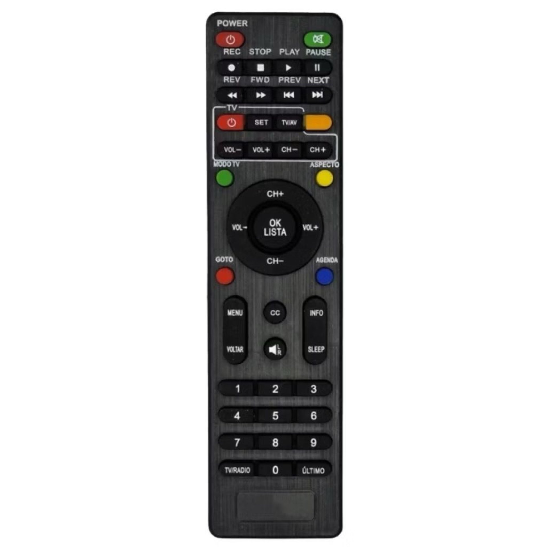 Controle Remoto de Antena Parabólica Century Midiabox HDTV B3 e B4 - 8086