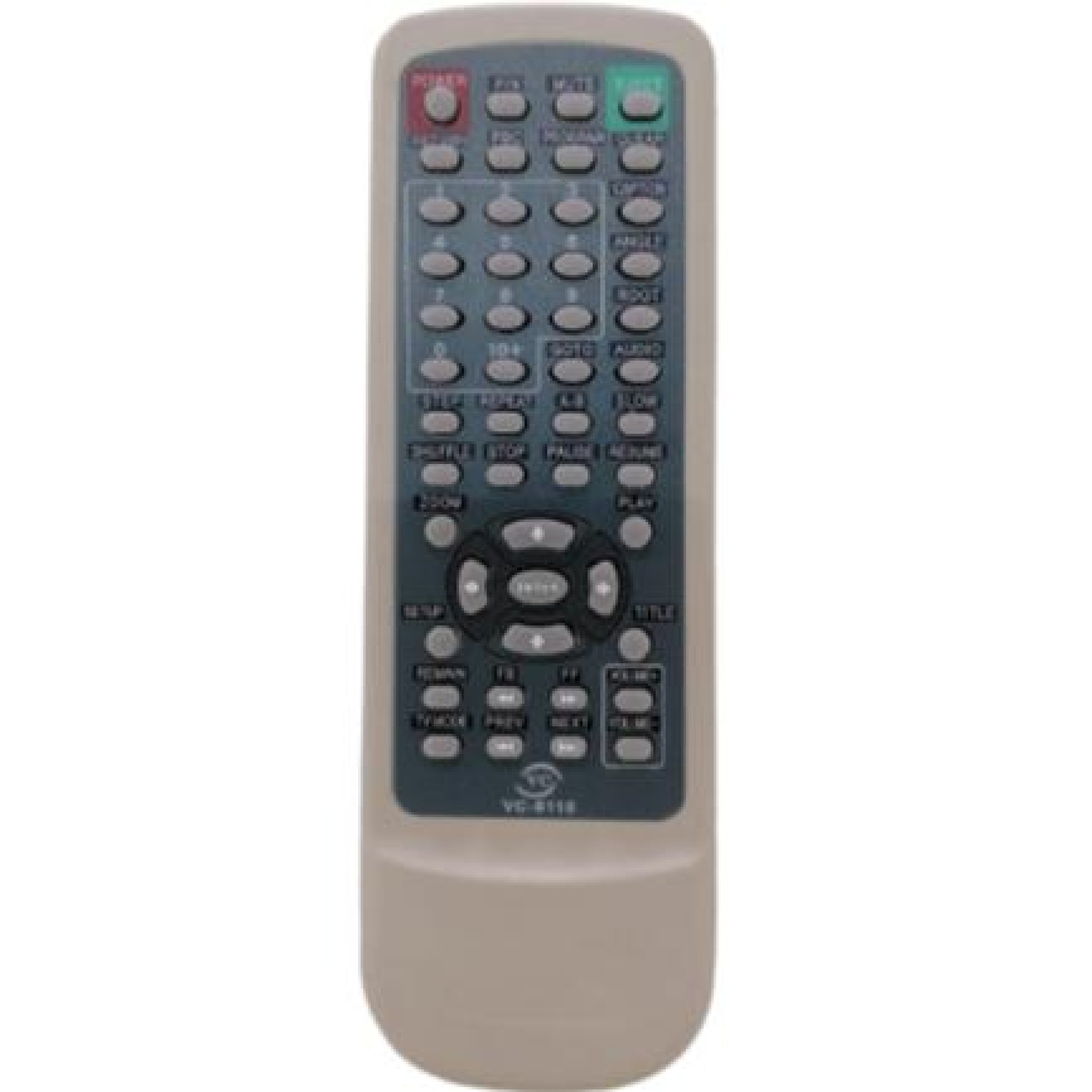Marca Controle Remoto Receptor VC-8118 para Aparelhos de Áudio e Vídeo Com Teclas Completas