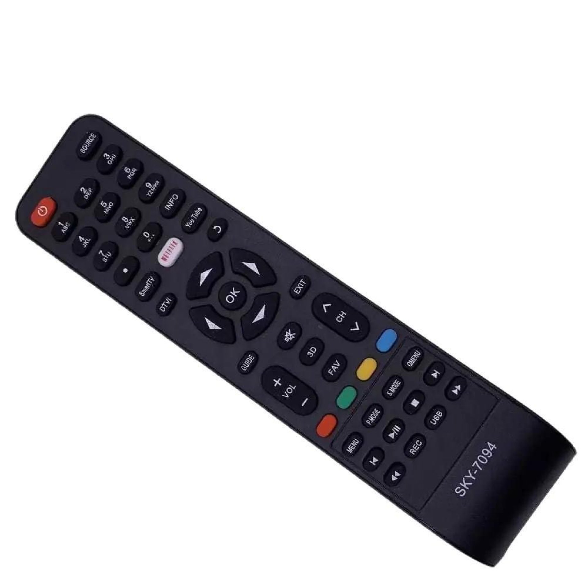Kit com 10 Controle Remoto Tv Philco Led 4k Netflix YouTube Smart 7094