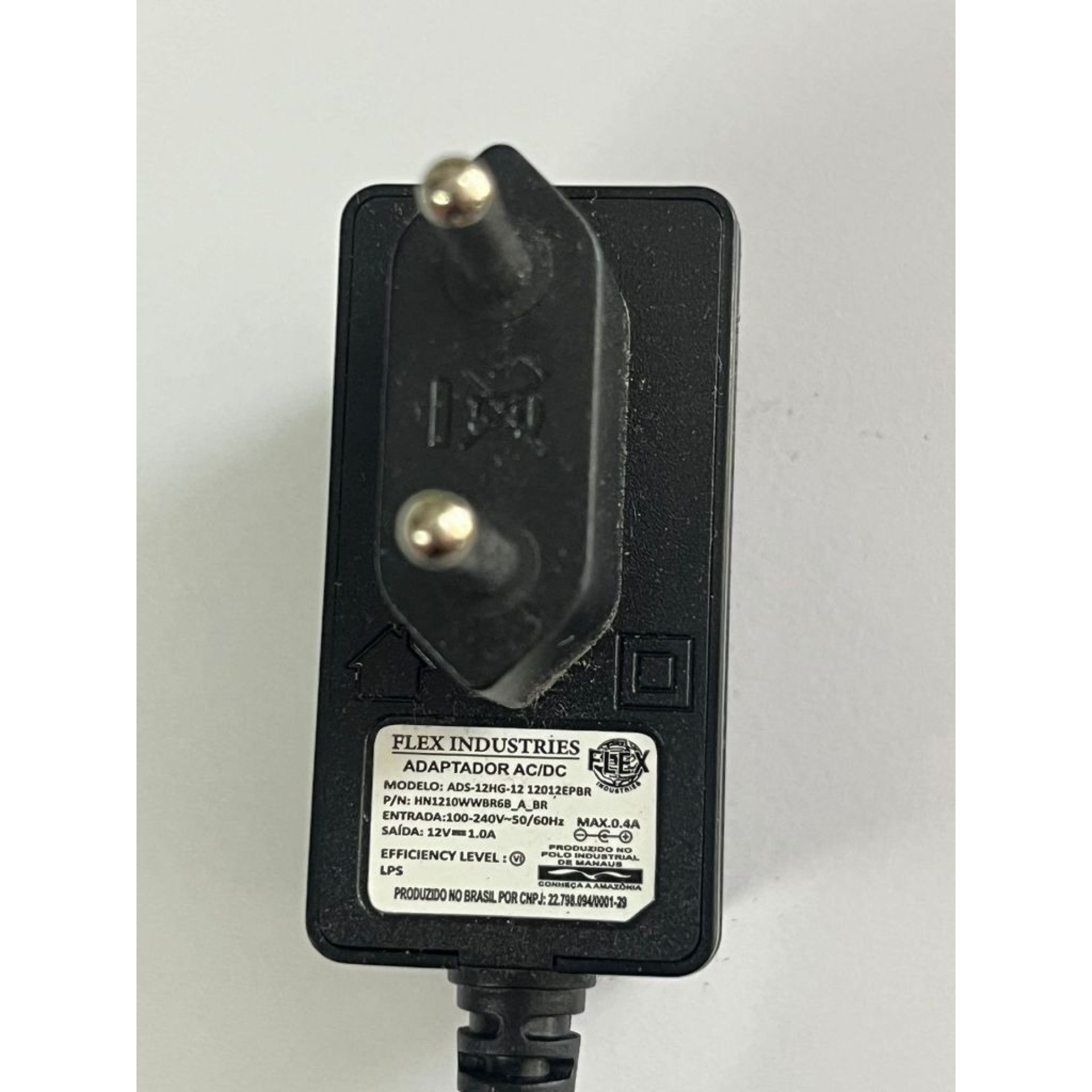 Fonte Carregador 12V 1A Pino P4 Bivolt 110/220v