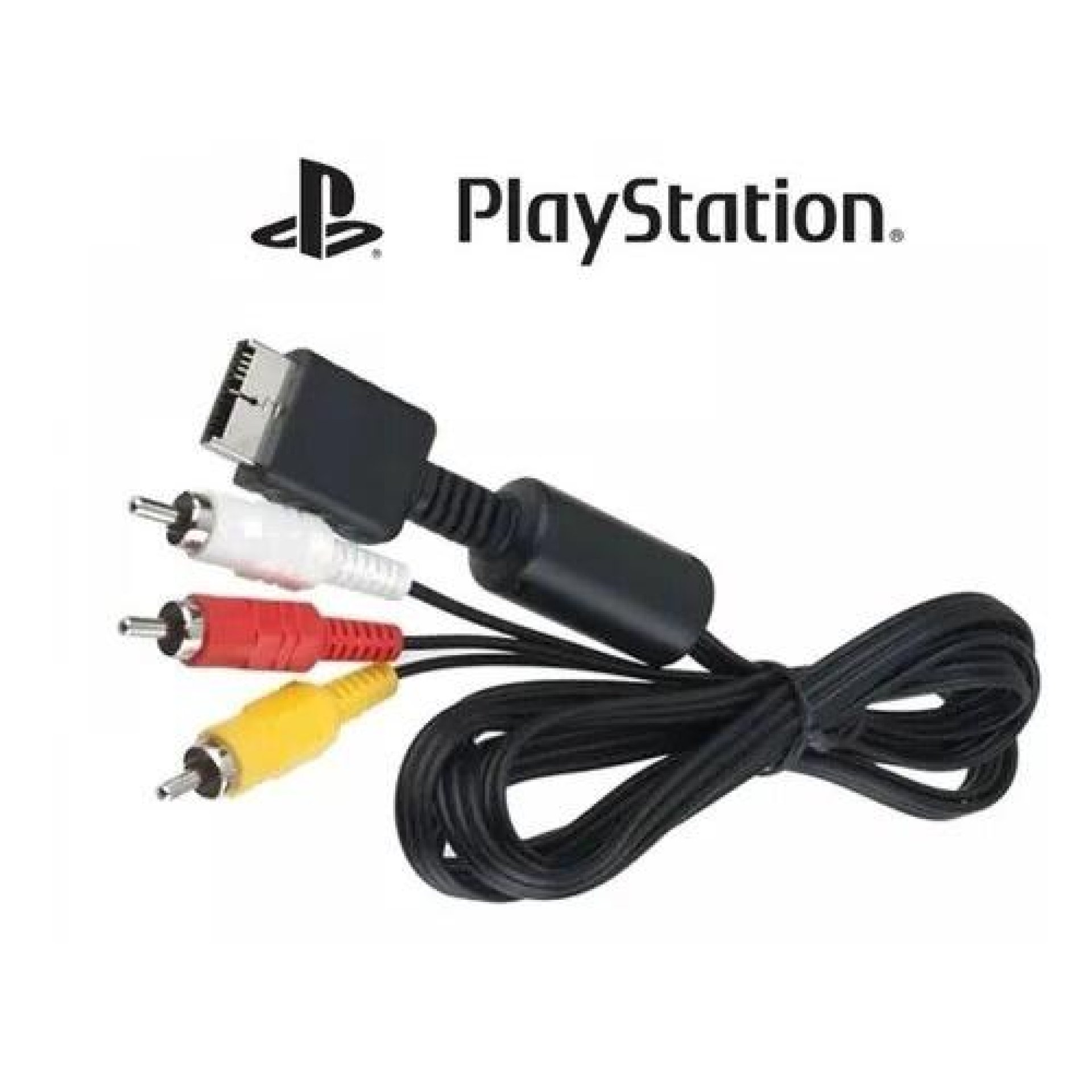Cabo Av Rca Áudio Vídeo Para Playstation 2 E 3 Ps2 Ps3